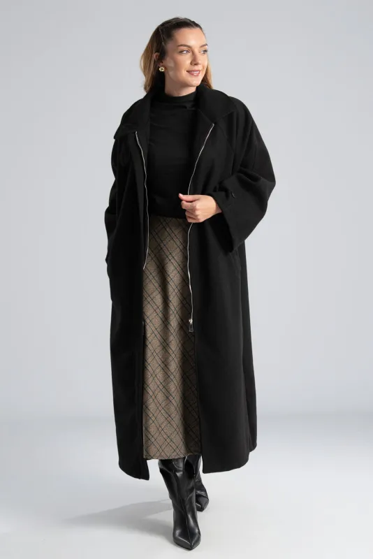 Παλτό Maxi Φερμουάρ