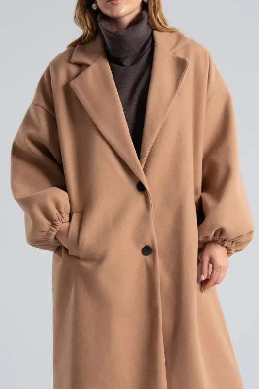 Παλτό Maxi Μανίκια Balloon