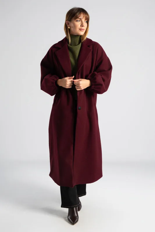 Παλτό Maxi Μανίκια Balloon