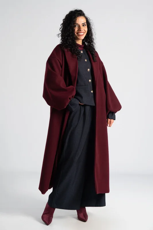 Παλτό Maxi Μανίκια Balloon