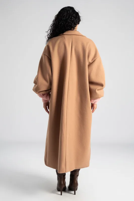 Παλτό Maxi Μανίκια Balloon