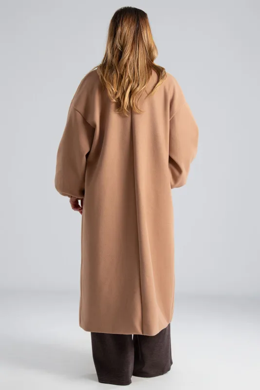 Παλτό Maxi Μανίκια Balloon