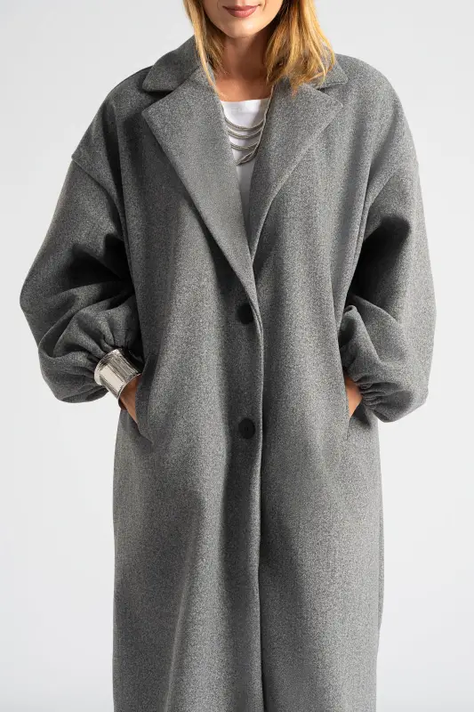 Παλτό Maxi Μανίκια Balloon