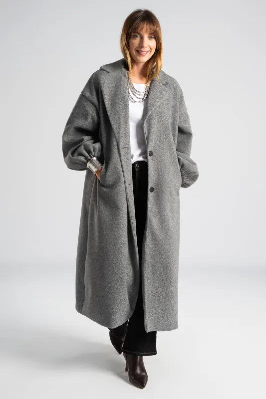 Παλτό Maxi Μανίκια Balloon