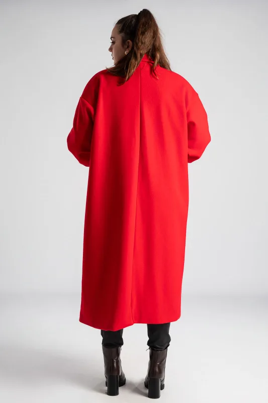 Παλτό Maxi Μανίκια Balloon