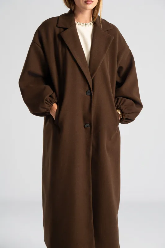 Παλτό Maxi Μανίκια Balloon