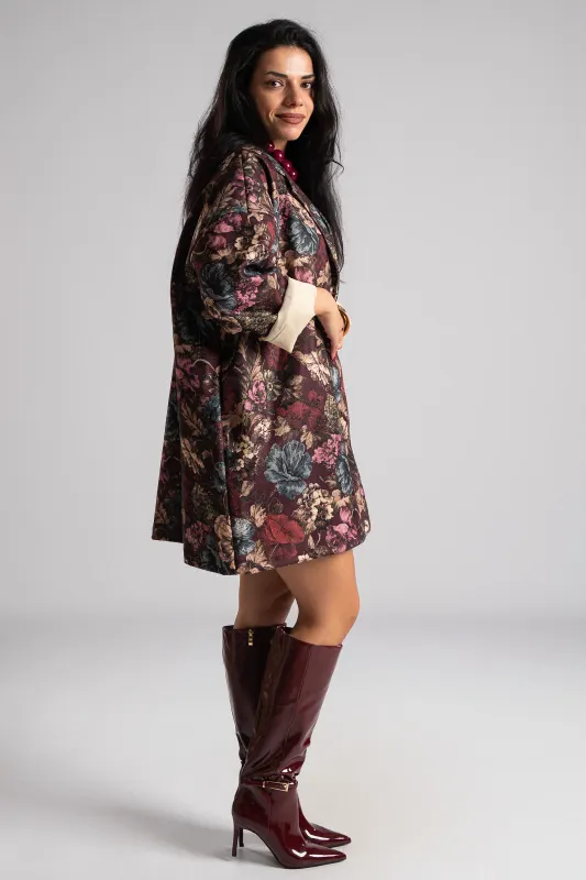 Παλτό Midi Floral