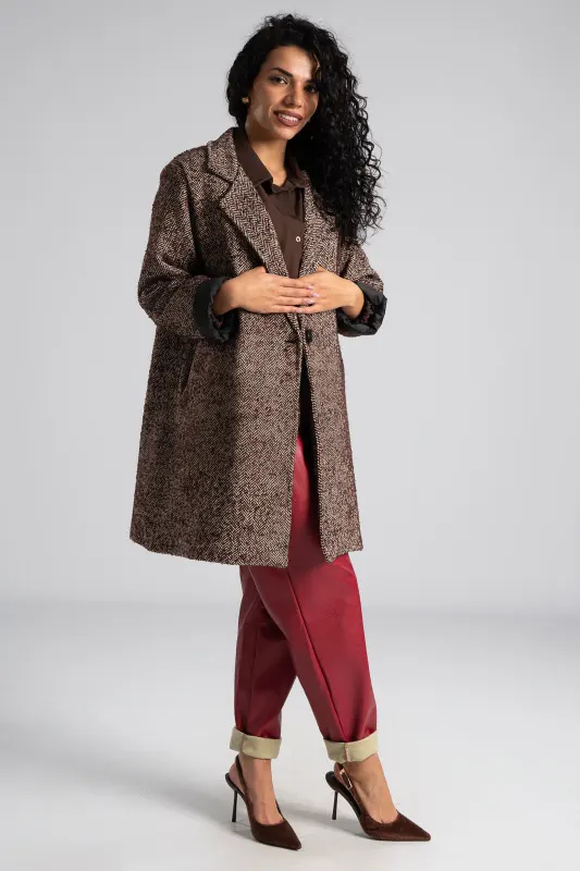 Παλτό Ριγωτό Multi Color