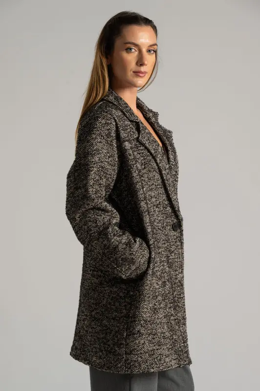 Παλτό Ριγωτό Multi Color