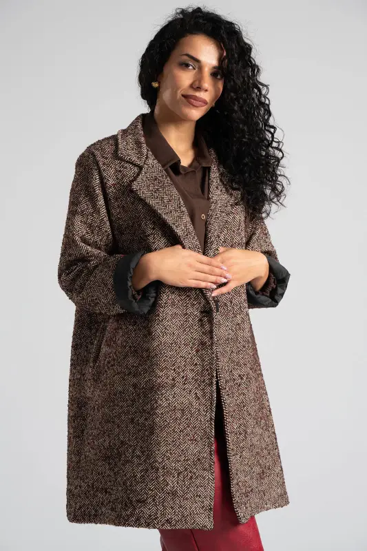 Παλτό Ριγωτό Multi Color