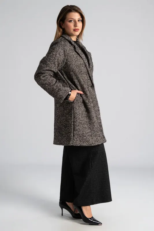 Παλτό Ριγωτό Multi Color