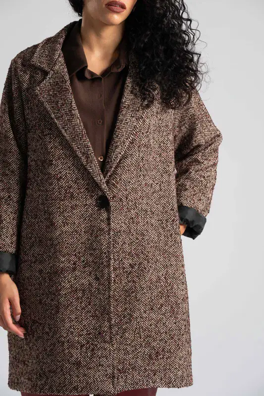 Παλτό Ριγωτό Multi Color
