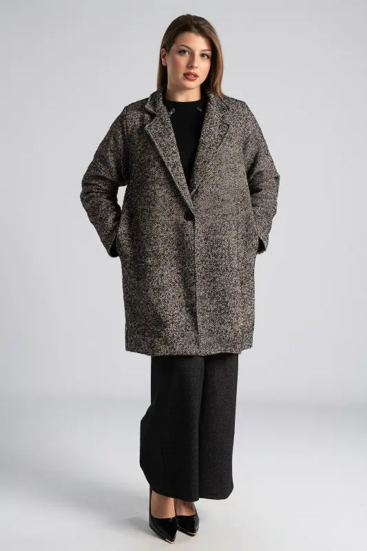 Παλτό Ριγωτό Multi Color