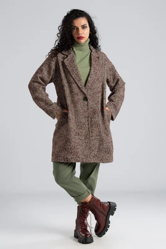 Striped Coat Multi Color