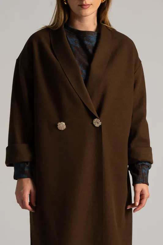 Παλτό Χρυσά Ανάγλυφα Κουμπιά