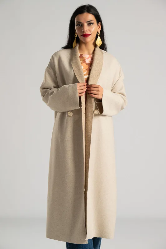 Coat Gold Embossed Buttons