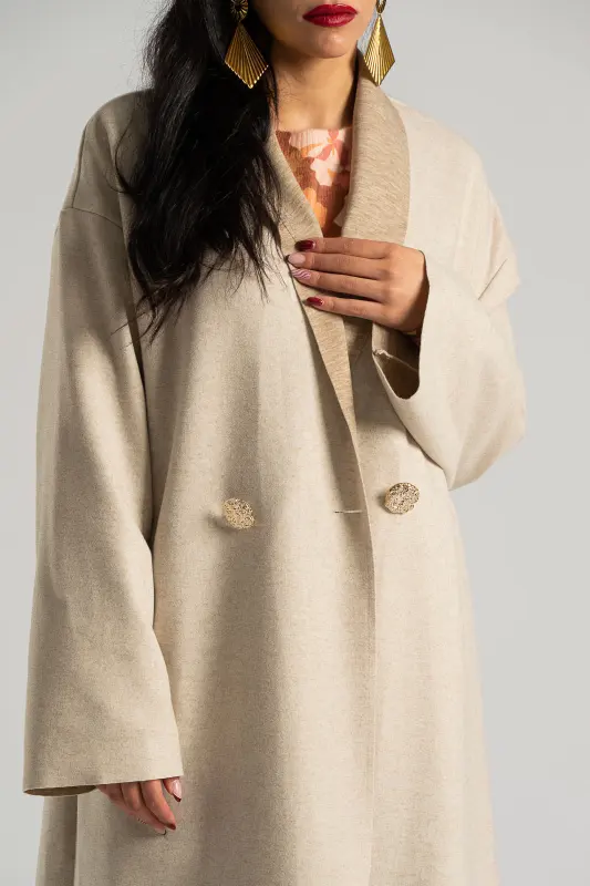 Coat Gold Embossed Buttons