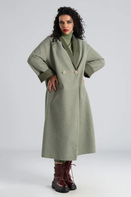 Coat Gold Embossed Buttons