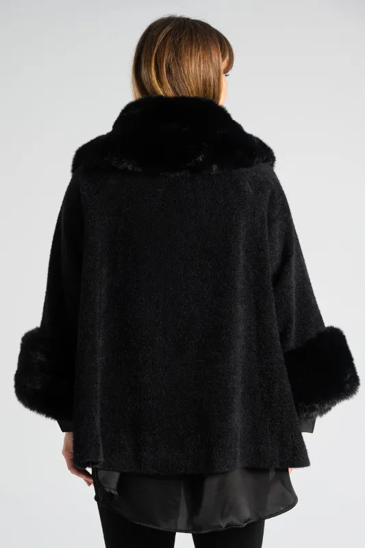 Jacket Fur-coat Embossed Texture