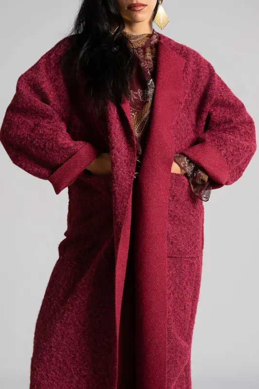 Overcoat Fluffy Maxi 