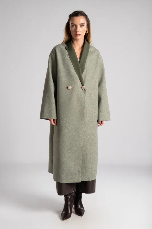 Coat Gold Embossed Buttons