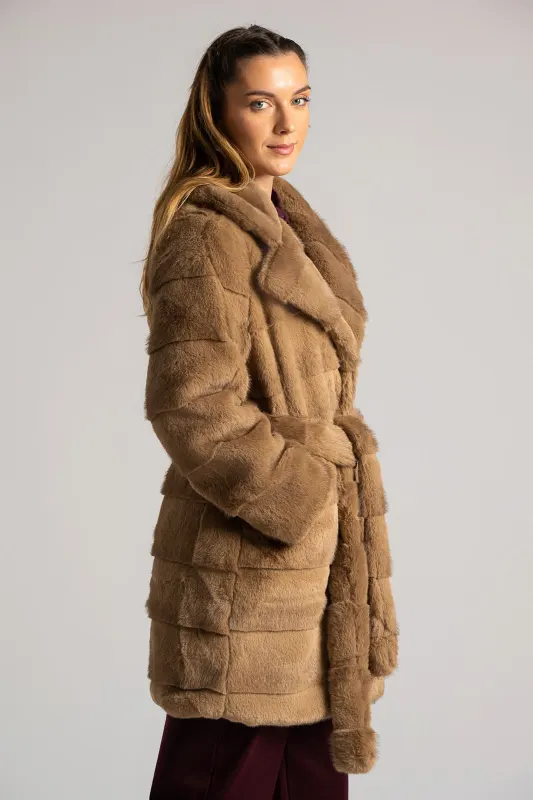 Overcoat Embossed Fur