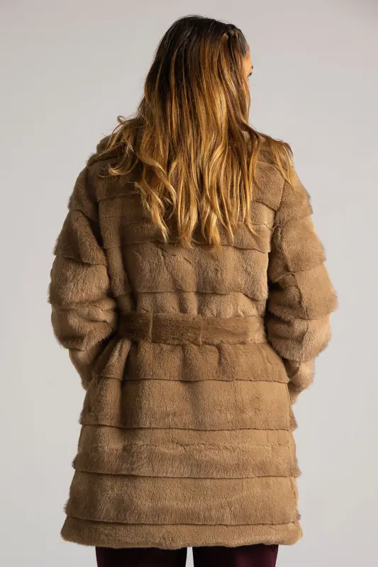 Overcoat Embossed Fur