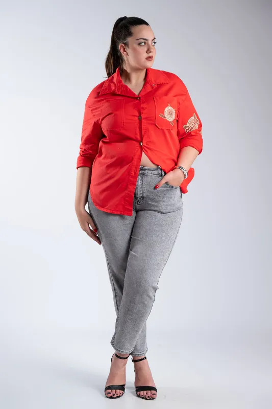 Casual Jacket With Patches