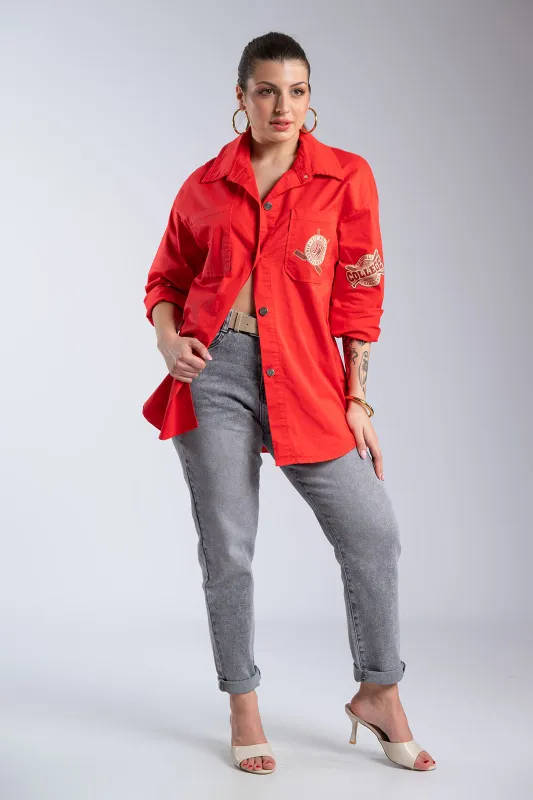 Casual Jacket With Patches