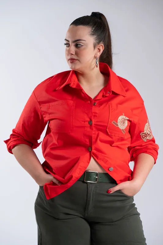 Πανωφόρι Casual Με Patches