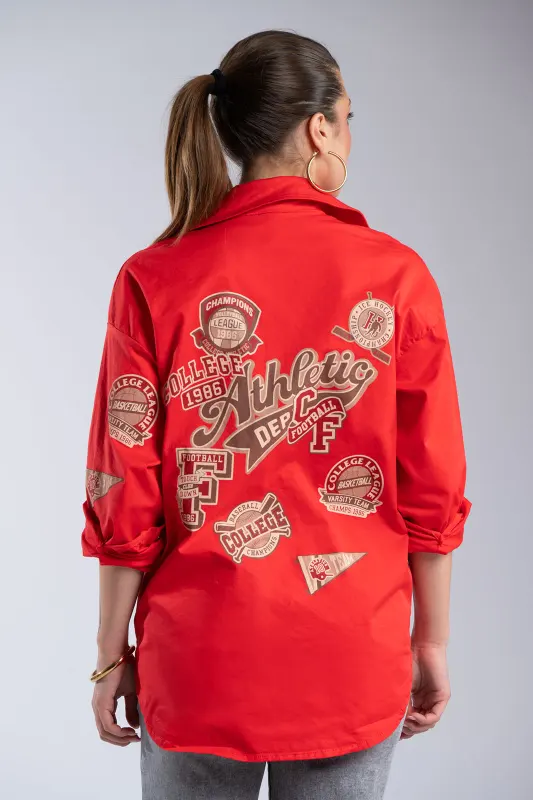 Casual Jacket With Patches