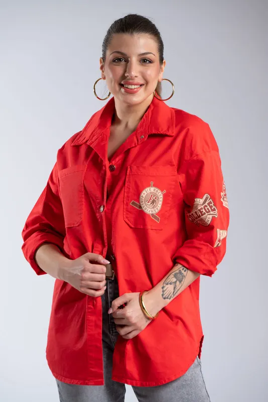 Πανωφόρι Casual Με Patches