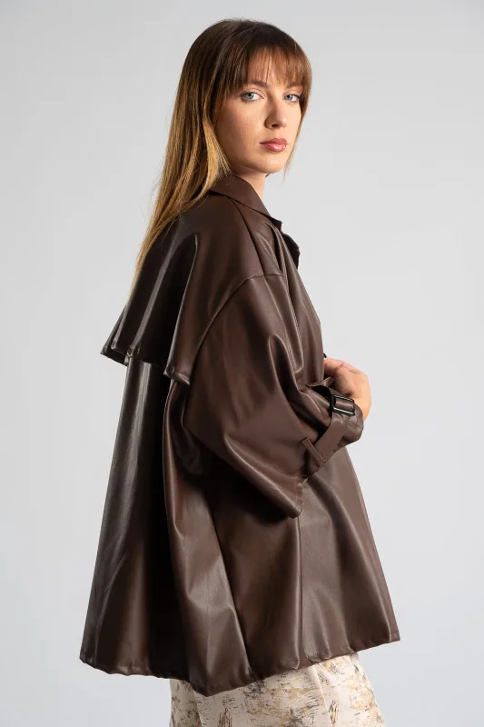 Jacket Leatherette Buttons