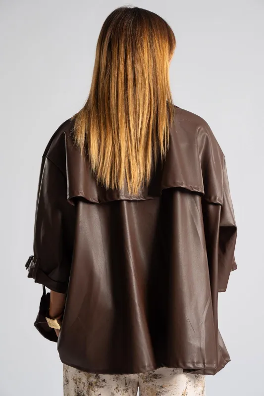 Jacket Leatherette Buttons