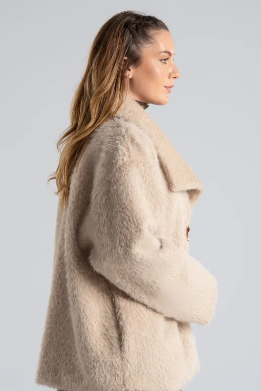 Πανωφόρι Fluffy Καρφίτσα