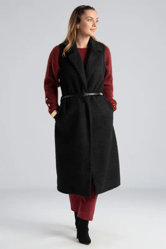 Coat Vest Midi Belt