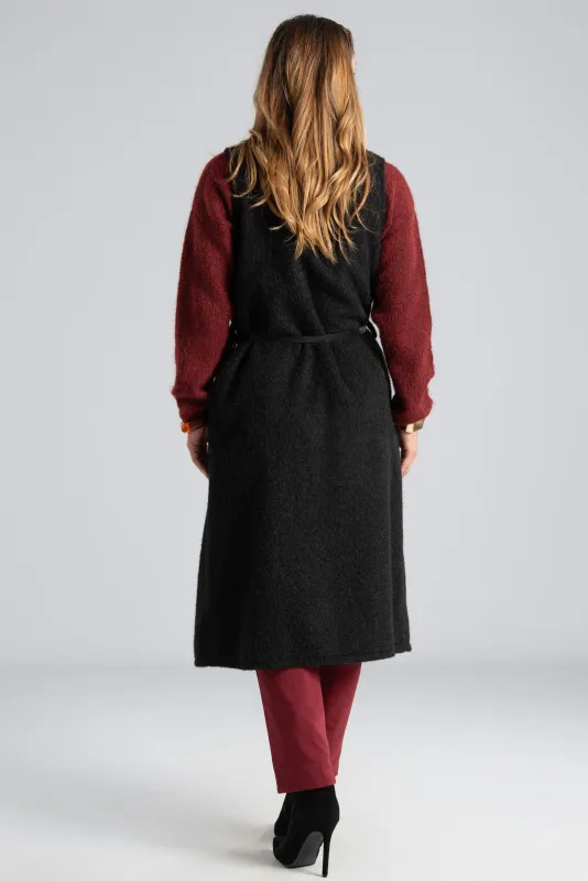 Πανωφόρι Γιλέκο Midi Ζώνη