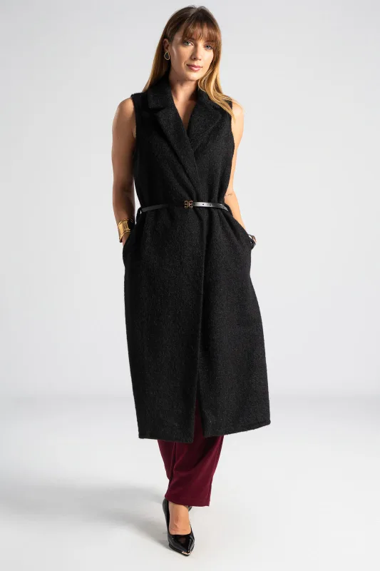 Πανωφόρι Γιλέκο Midi Ζώνη