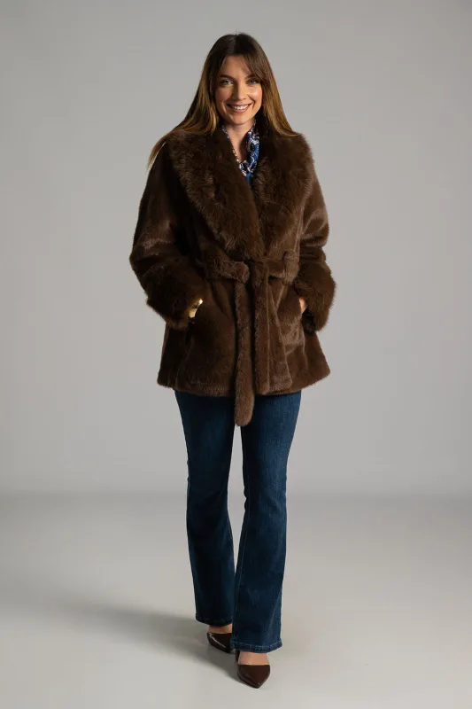 Πανωφόρι Γούνινο Clutch