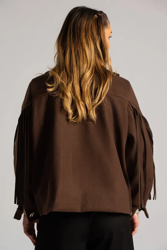 Coat With Fringes And Trux