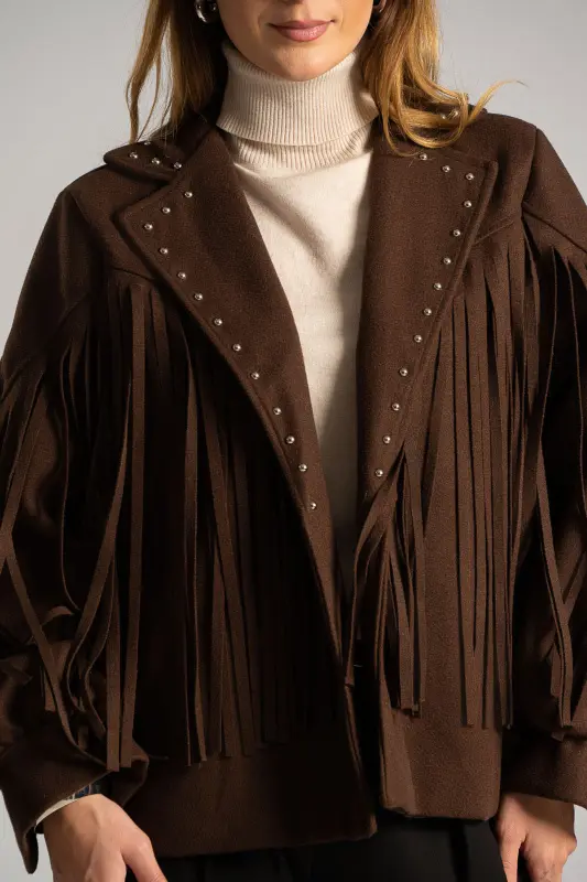 Coat With Fringes And Trux