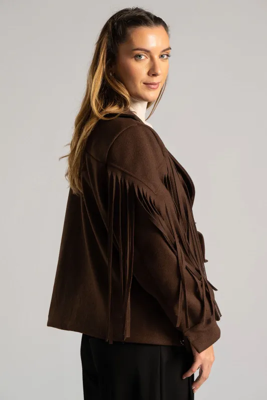 Coat With Fringes And Trux