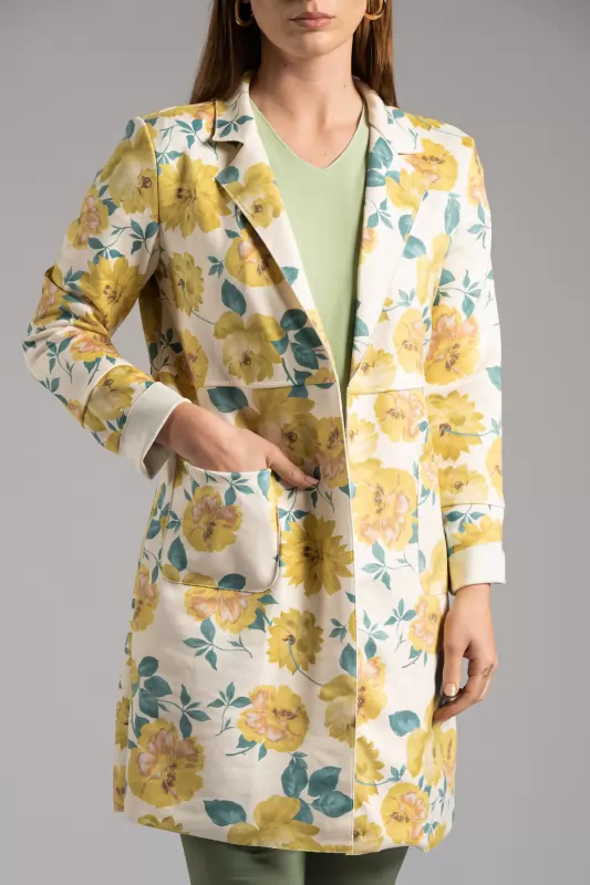 Pant Suede Floral