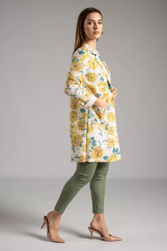 Pant Suede Floral