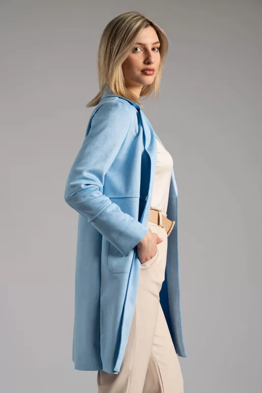 Pantsuit Suede Solid Color