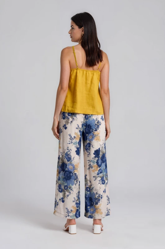 Παντελόνα Floral Λάστιχο Μέση