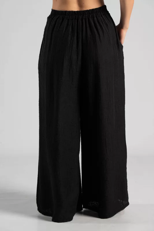 Pants Elastic Band Pleats 