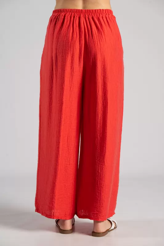 Pants Elastic Band Pleats 