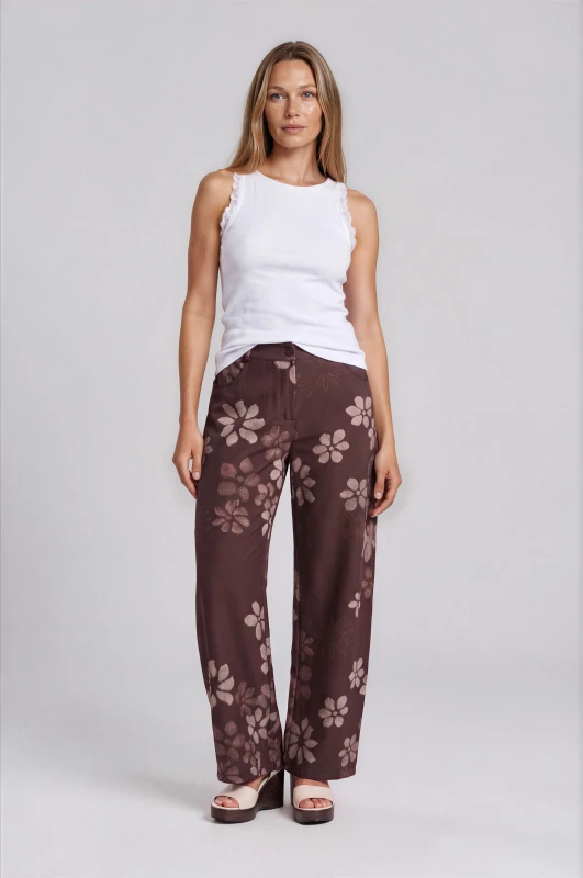 Elasticated Waist Trousers Rose 