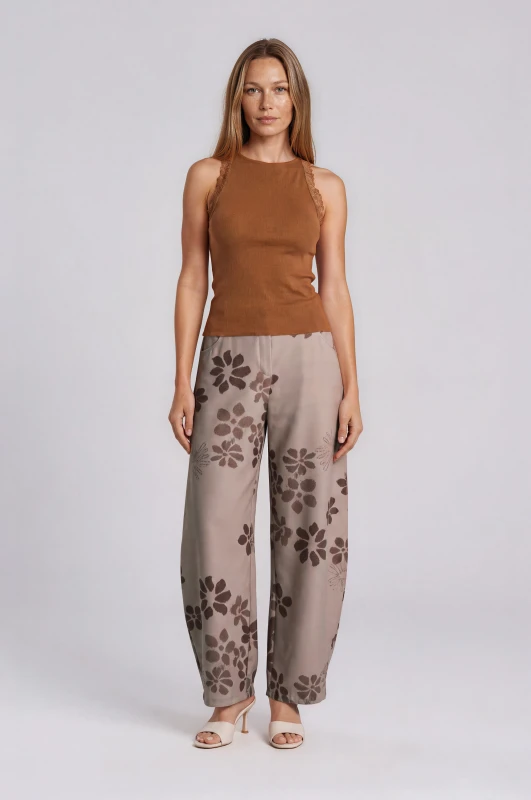 Elasticated Waist Trousers Rose 